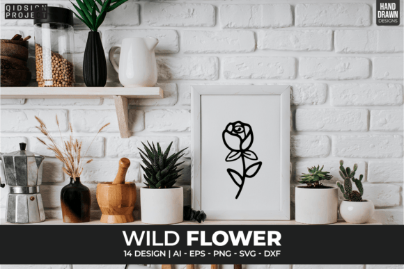 14 Wild Flowers SVG Graphics for Handmade Creations