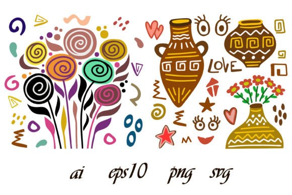 200 Creative Clipart Love Floral Boho Graphics