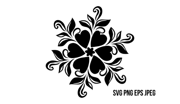 Black Floral Pattern - A Versatile Graphic Design Asset
