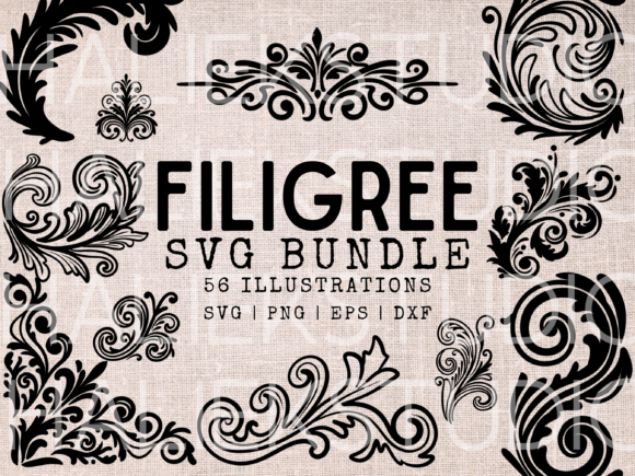 Filigree SVG Bundle - Ornamental Scrolls for Branding