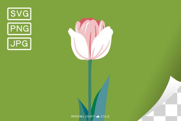 Funky Floral Flower SVG Tulip 4-3 for Creative Projects