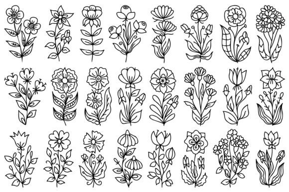 Hand Drawn Flowers Embroidery Review