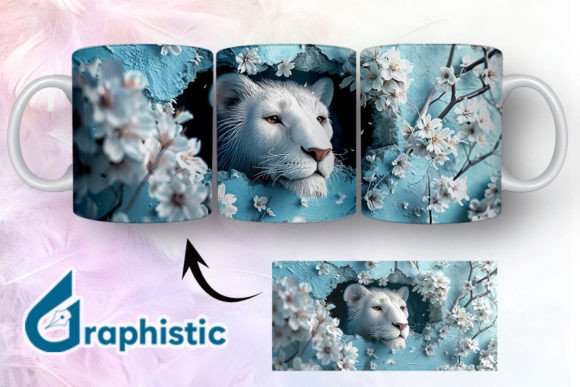 Lion Floral Break Through Mug Wrap 06 Review